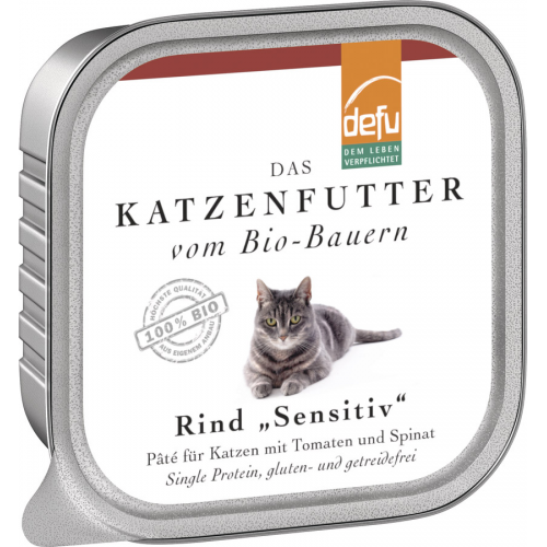 Bio Katzen-Alleinfutter Paté Rind 100g