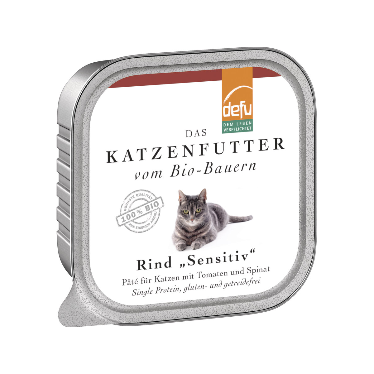 Bio Katzen-Alleinfutter Paté Rind 100g