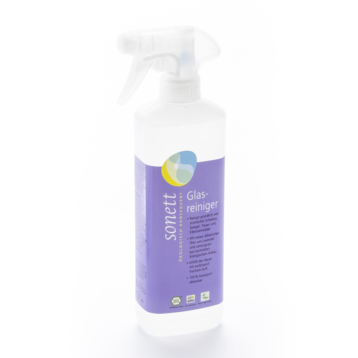 Glasreiniger, Spray Flasche 500 ml/Plastik Einweg - Sonett