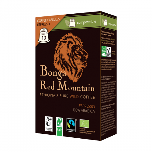 Kaffee Kapseln Espresso Bonga Red Mountain 