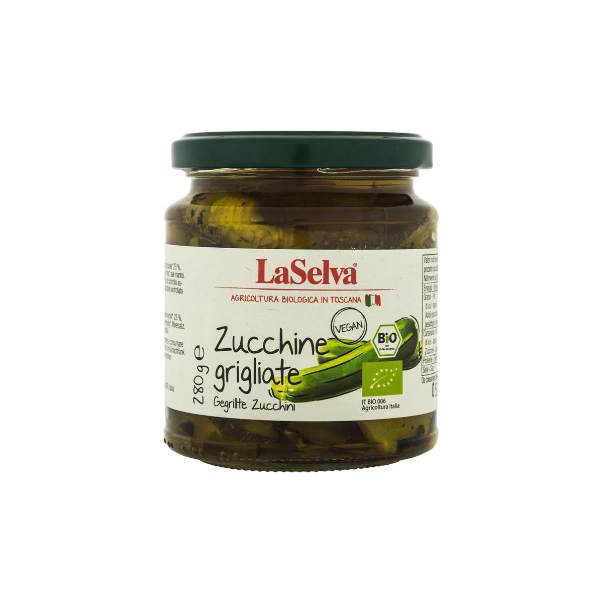 Gegrillte Zucchini in Olivenöl