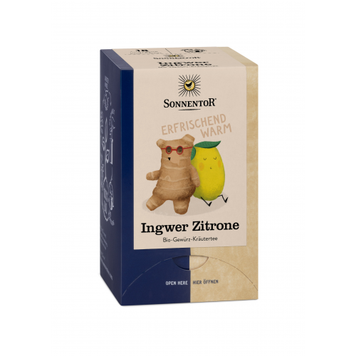 Ingwer-Zitronen-Tee Aufgussbeutel