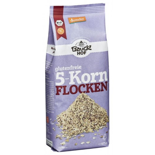 Bio 5-Korn-Flocken Bauck glutenfrei