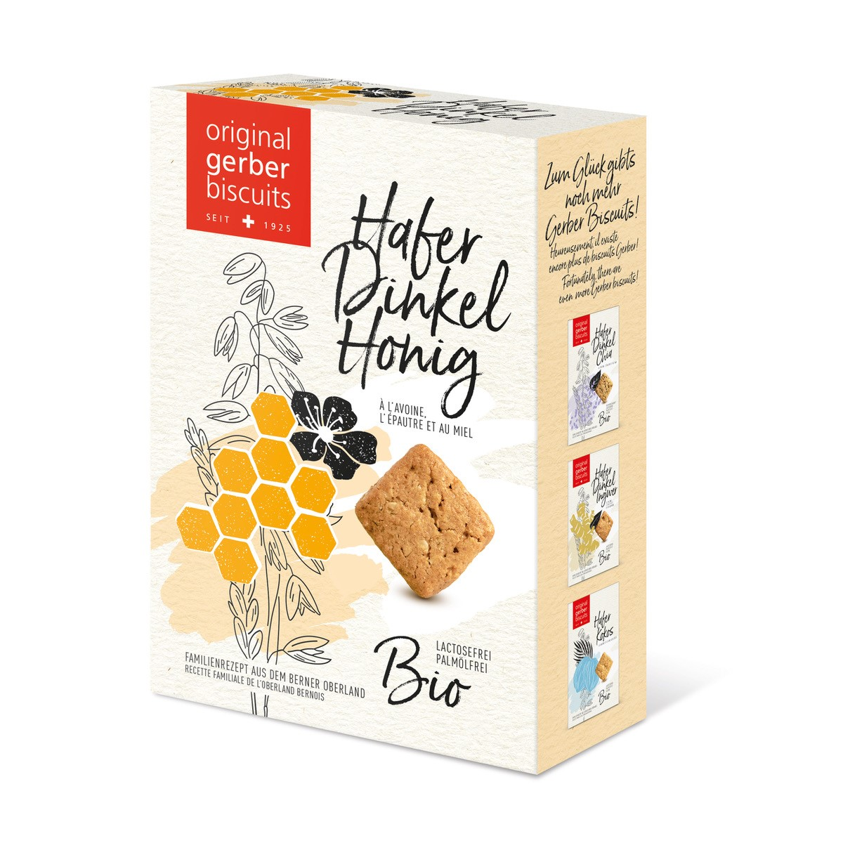 Bio Hafer Dinkel Honig Biscuits