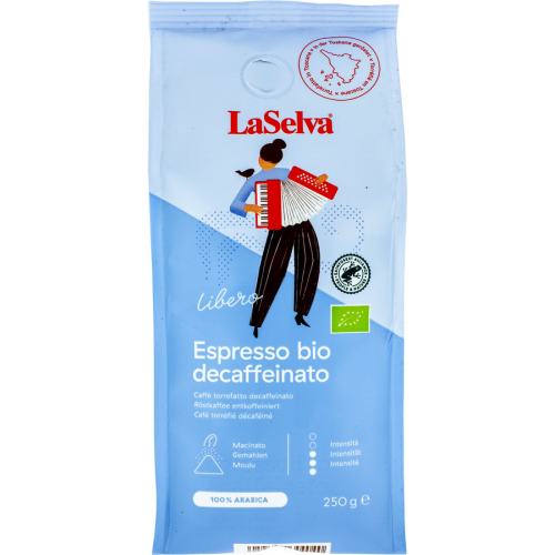Caffè Espresso LIBERO gemahlen 250g MHD 19.10.23