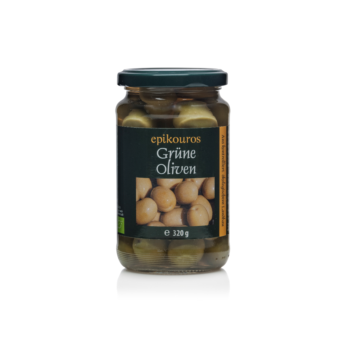 Grüne Griechische Oliven mit Stein