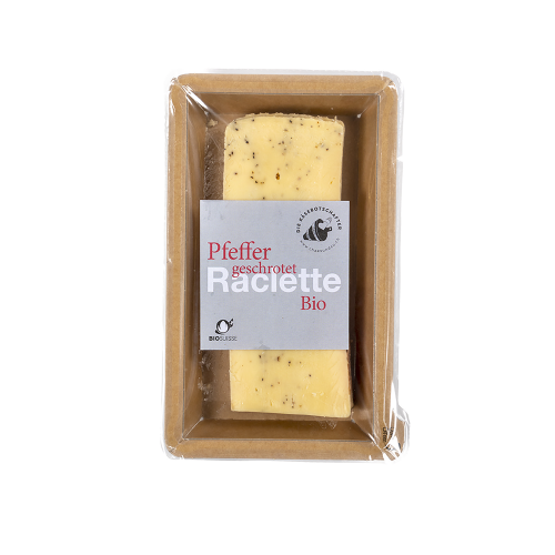 Bio Raclette mit Pfeffer Scheiben