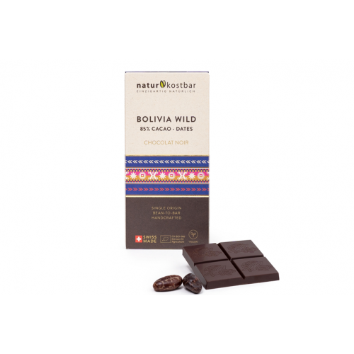 Bolivia Wild Schokolade 85% Kakao und Dattel