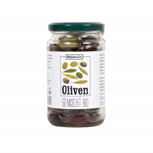 Gemischte Oliven ohne Stein, mariniert