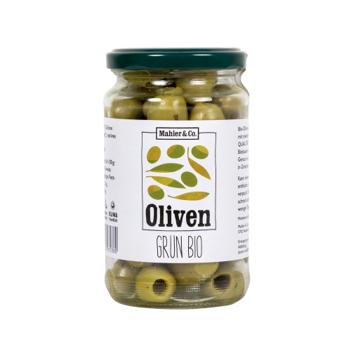 Grüne Oliven ohne Stein, mariniert