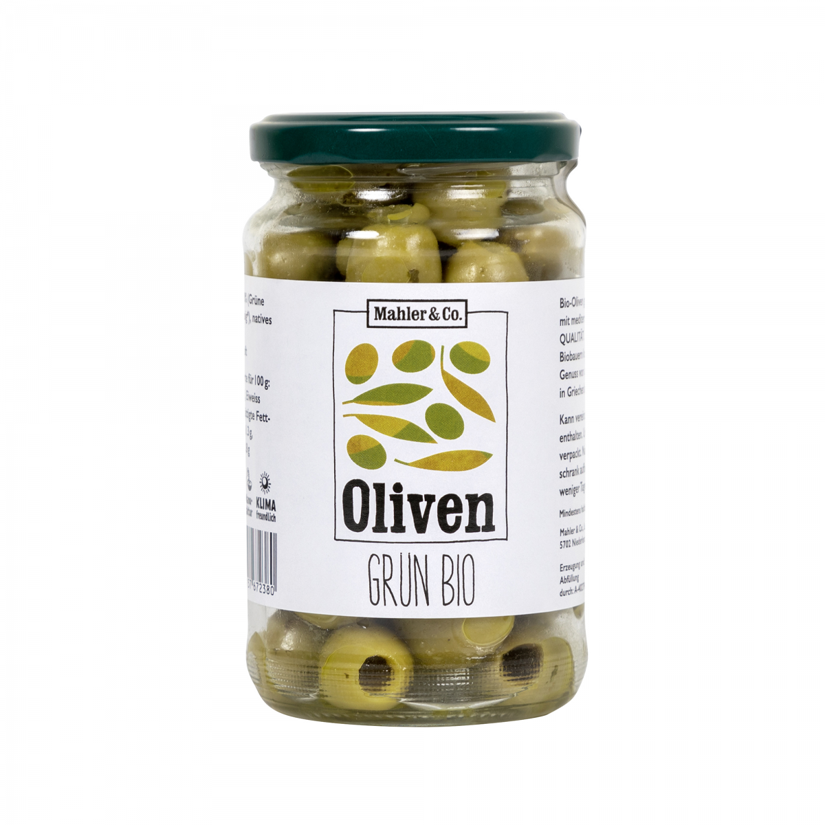 Grüne Oliven ohne Stein, mariniert