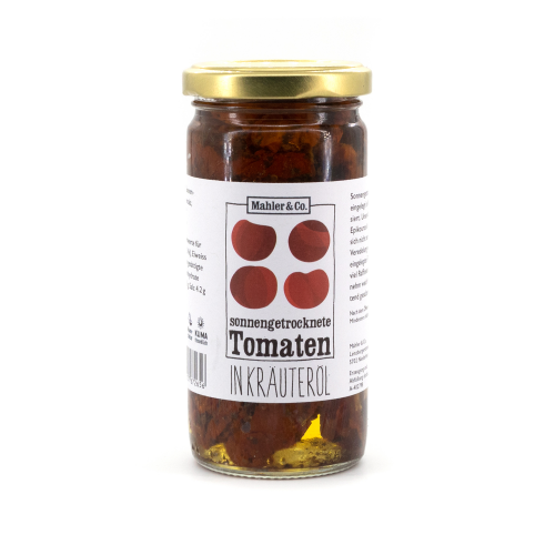 Sonnengetrocknete Tomaten in Kräuteröl